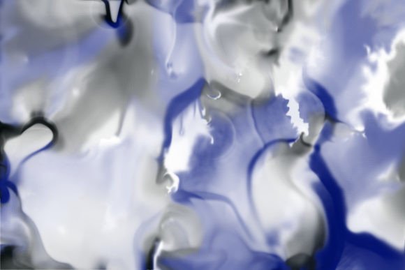 Abstract Blue Gray Watercolor Background