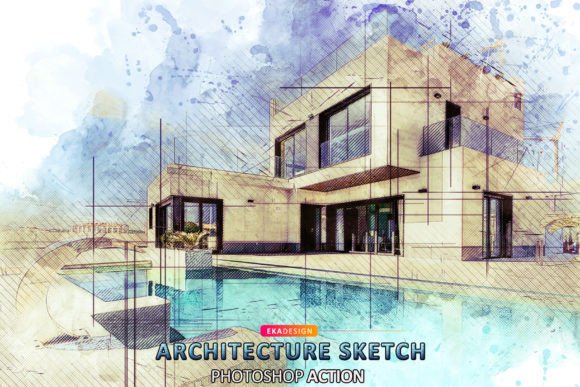 Architecture Sketch Photoshop Action: Streamlining Creative Workflows with Precision