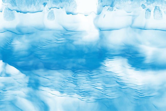 Blue Sky Watercolor Wavy Background