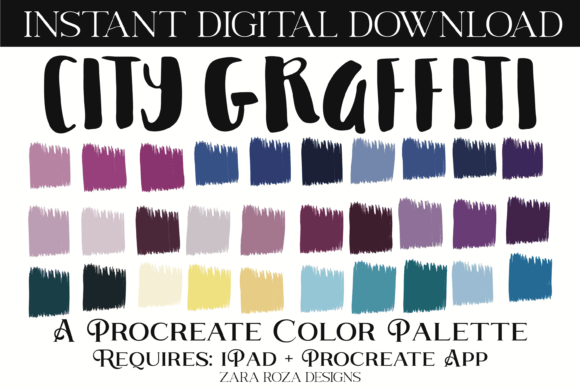 City Graffiti Procreate Color Palette