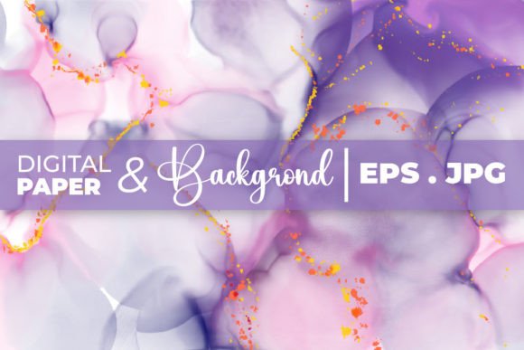 Elevating Visual Identity with the Elegant Blue Gold Alcohol Ink Background