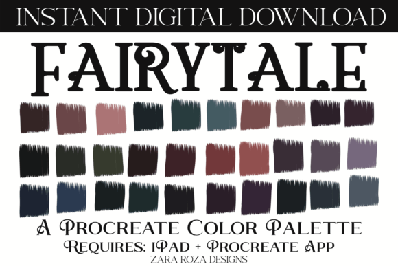 Fairytale Procreate Color Palette: A Moody Guide for Digital Artists and Designers