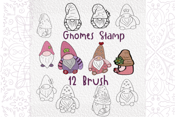 Gnomes Brush Stamp Procreate Guide