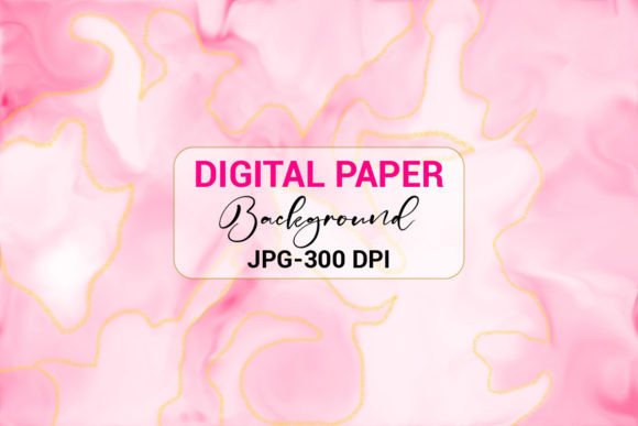 Integrating Pink and Gold Alcohol Ink Digital Paper into Your Creative Workflow