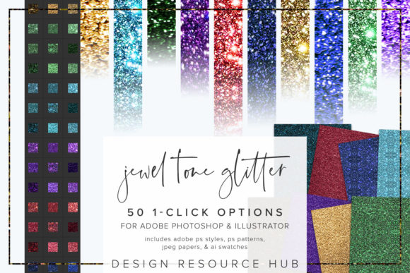 Jewel Tone Glitter Photoshop Styles Guide