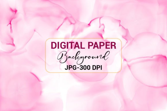 Luxury Pink Alcohol Ink Digital Paper