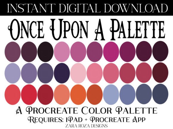 Once Upon a Palette Procreate Swatches