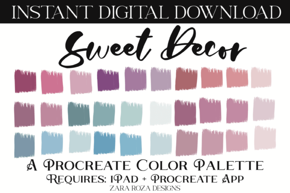 Strategic Visual Identity: Leveraging the Sweet Decor Procreate Color Palette for Digital Branding