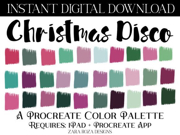 Unlocking Festive Creativity with the Christmas Disco Procreate Color Palette