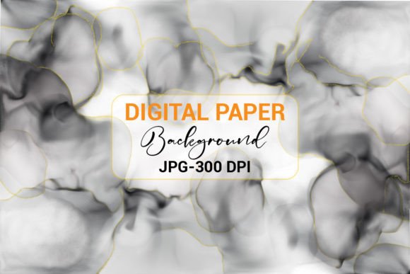 Unlocking Visual Depth with Abstract Black Alcohol Ink Digital Paper