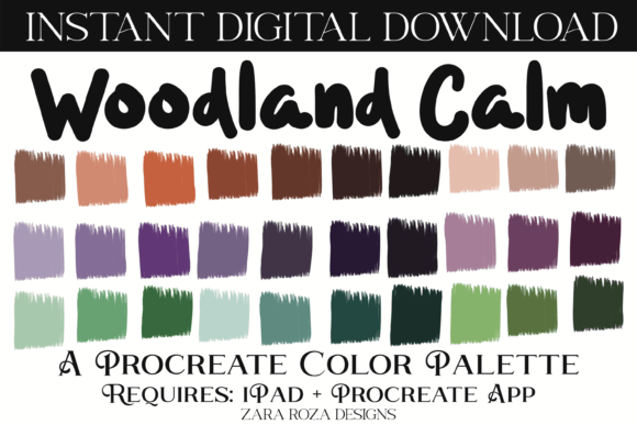 Woodland Calm Procreate Color Palette: A Comprehensive Guide for Digital Artists